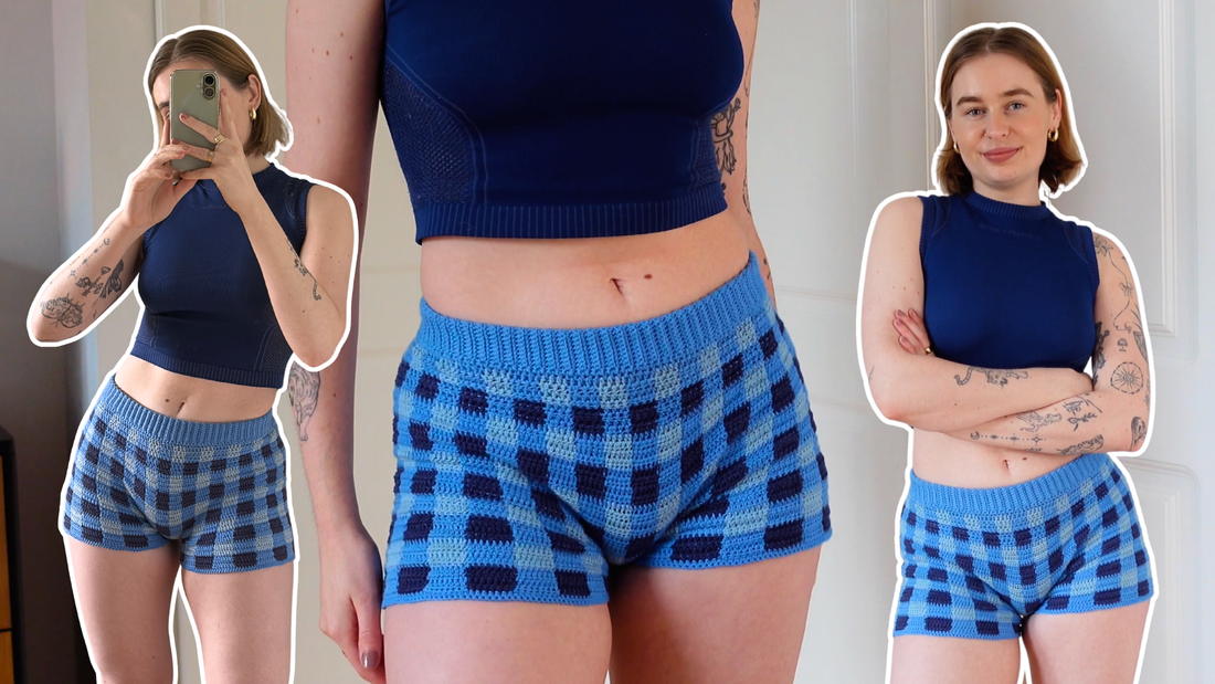 Crochet Gingham Shorts Tutorial