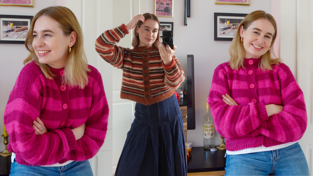 Easy Striped Cardigan Tutorial