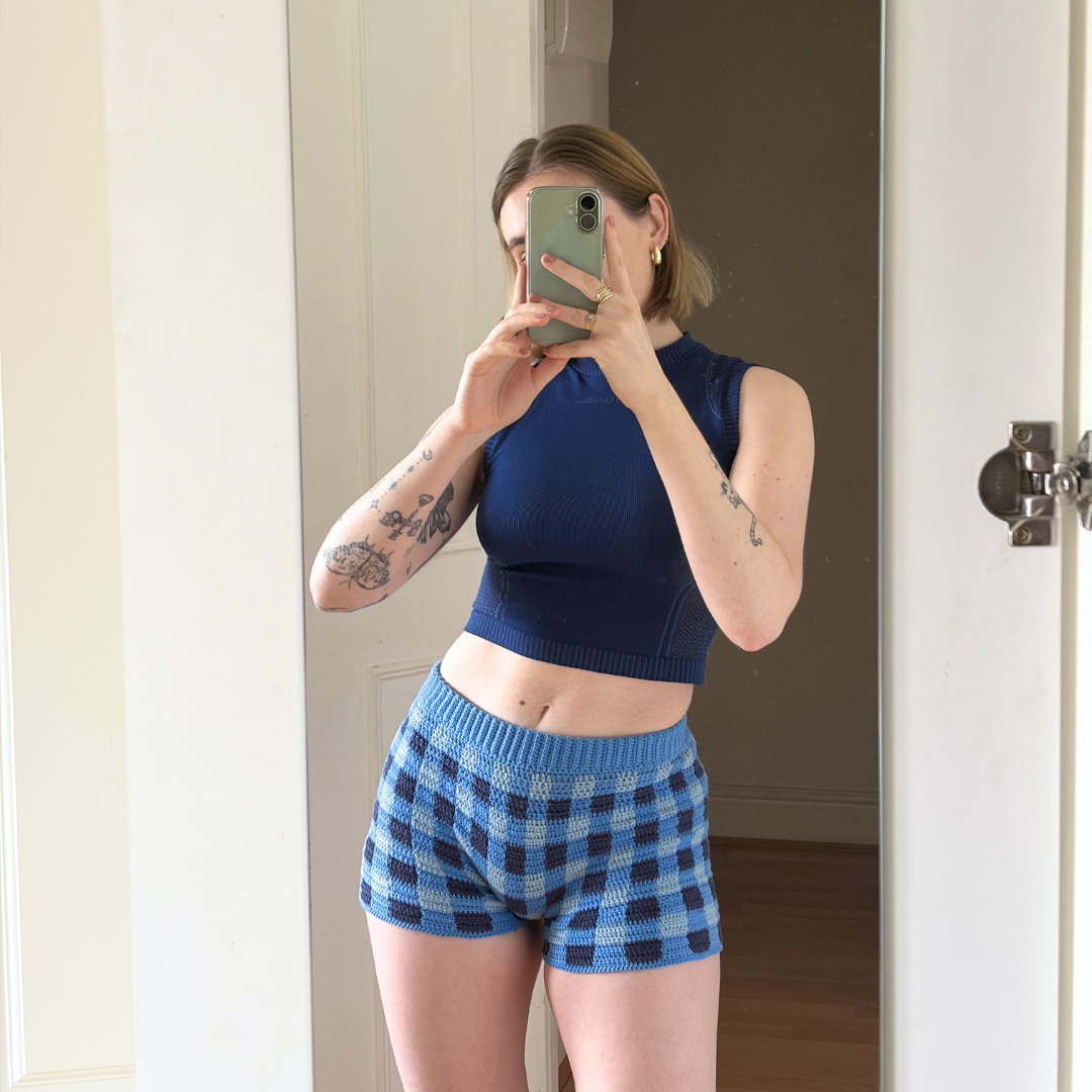 Crochet Gingham Shorts Pattern + Tutorial