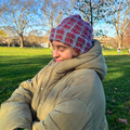 Grid Pattern Crochet Beanie Pattern + Tutorial