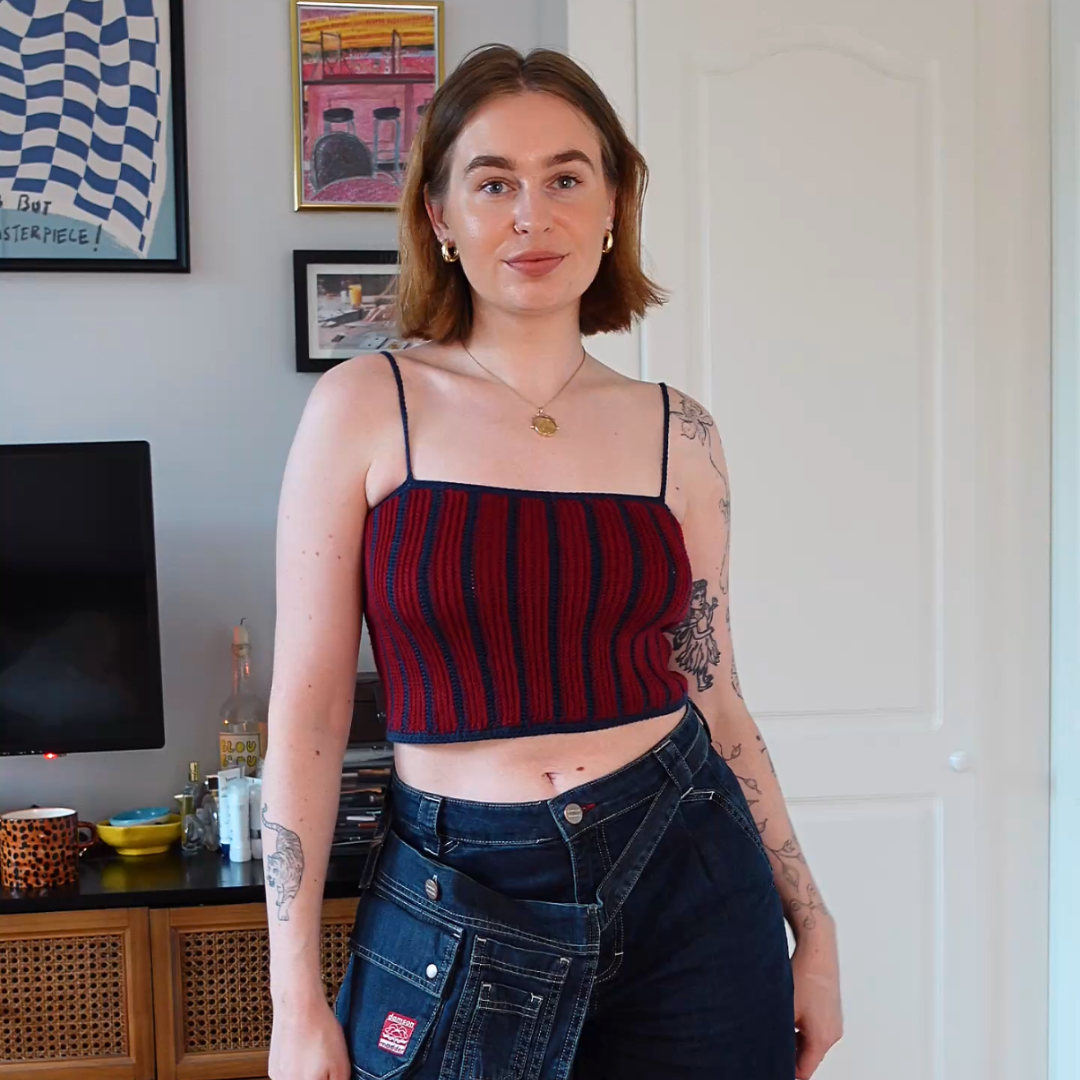 Crochet Ribbed Tank Top Pattern + Tutorial